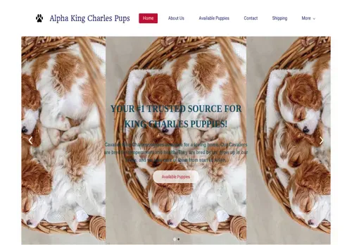 is alphakingcharlespups.com legit? screenshot