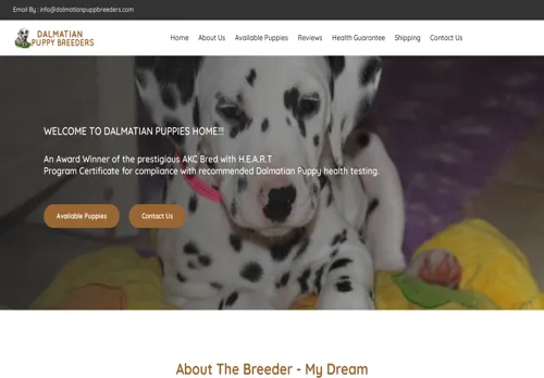 is dalmatianpuppbreeders.com legit? screenshot