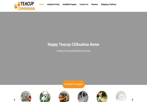 is happyteacupchihuahuahome.com legit? screenshot