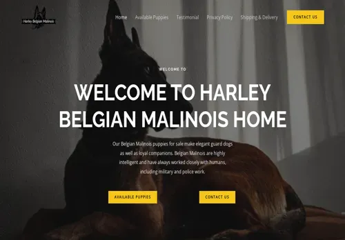 is harleybelgianmalinois.com legit? screenshot