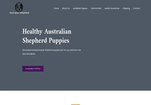 is healthyaussiepups.com legit? screenshot