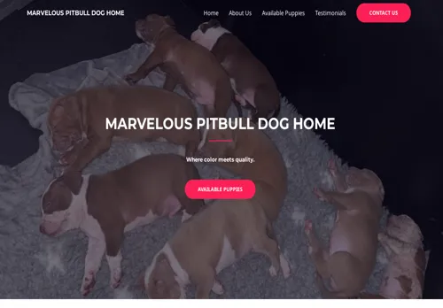 is marvelouspitbulldoghome.com legit? screenshot