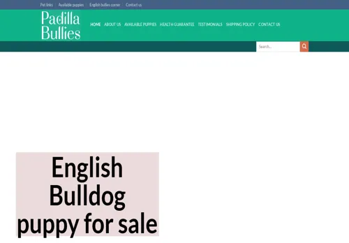is padillabullies.com legit? screenshot