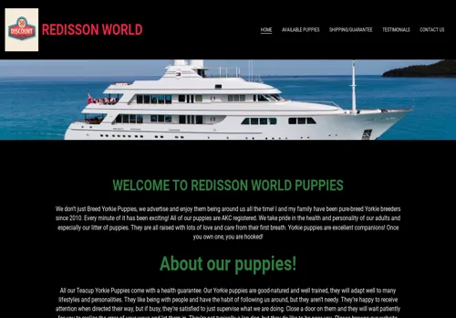 is redissionworldpuppies.com legit? screenshot