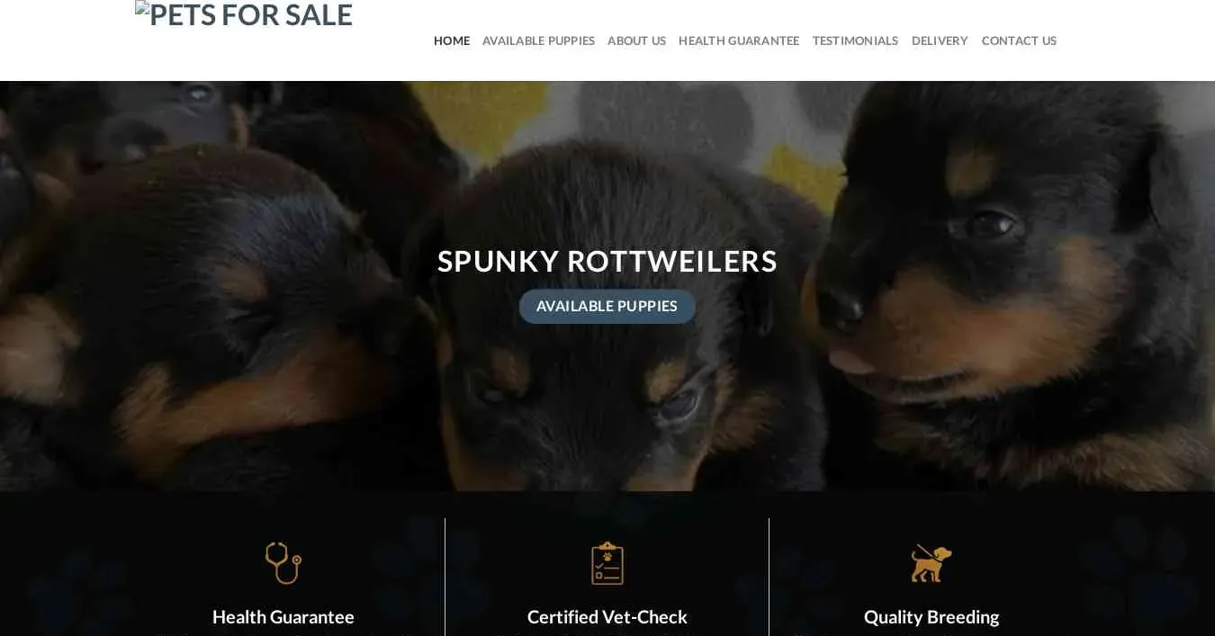is spunkyrottweilers.com legit? screenshot