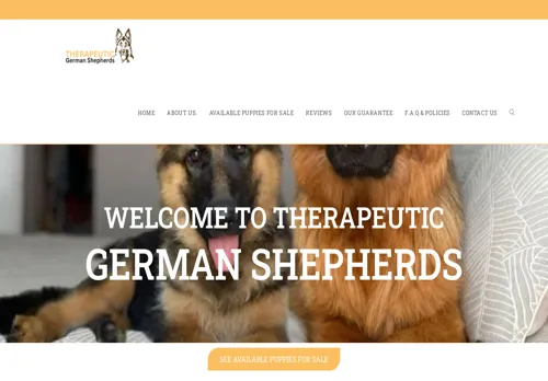 is therapeuticgermanshepherds.com legit? screenshot