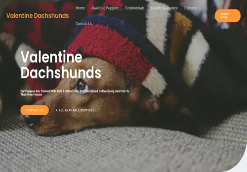 is valentinedachshunds.com legit? screenshot