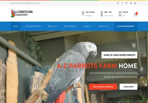 is azparrotsfarm.com legit? screenshot