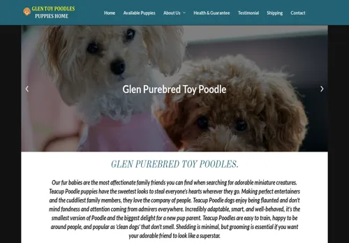 is glentoypoodles.com legit? screenshot