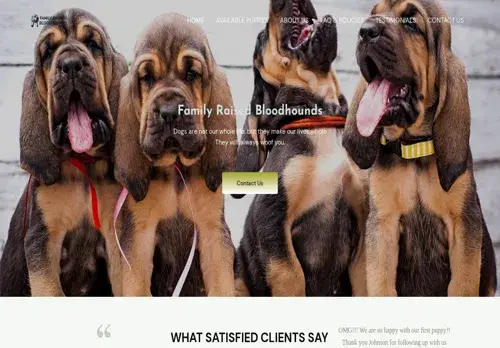 is familyraisedbloodhounds.com legit? screenshot