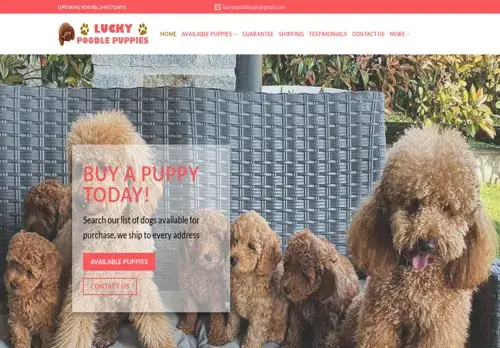 is luckypoodlespuphome.com legit? screenshot