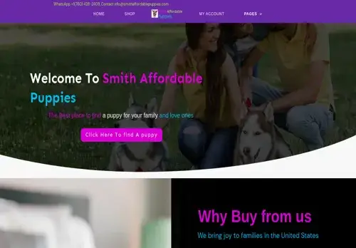 is smithaffordablepuppies.com legit? screenshot