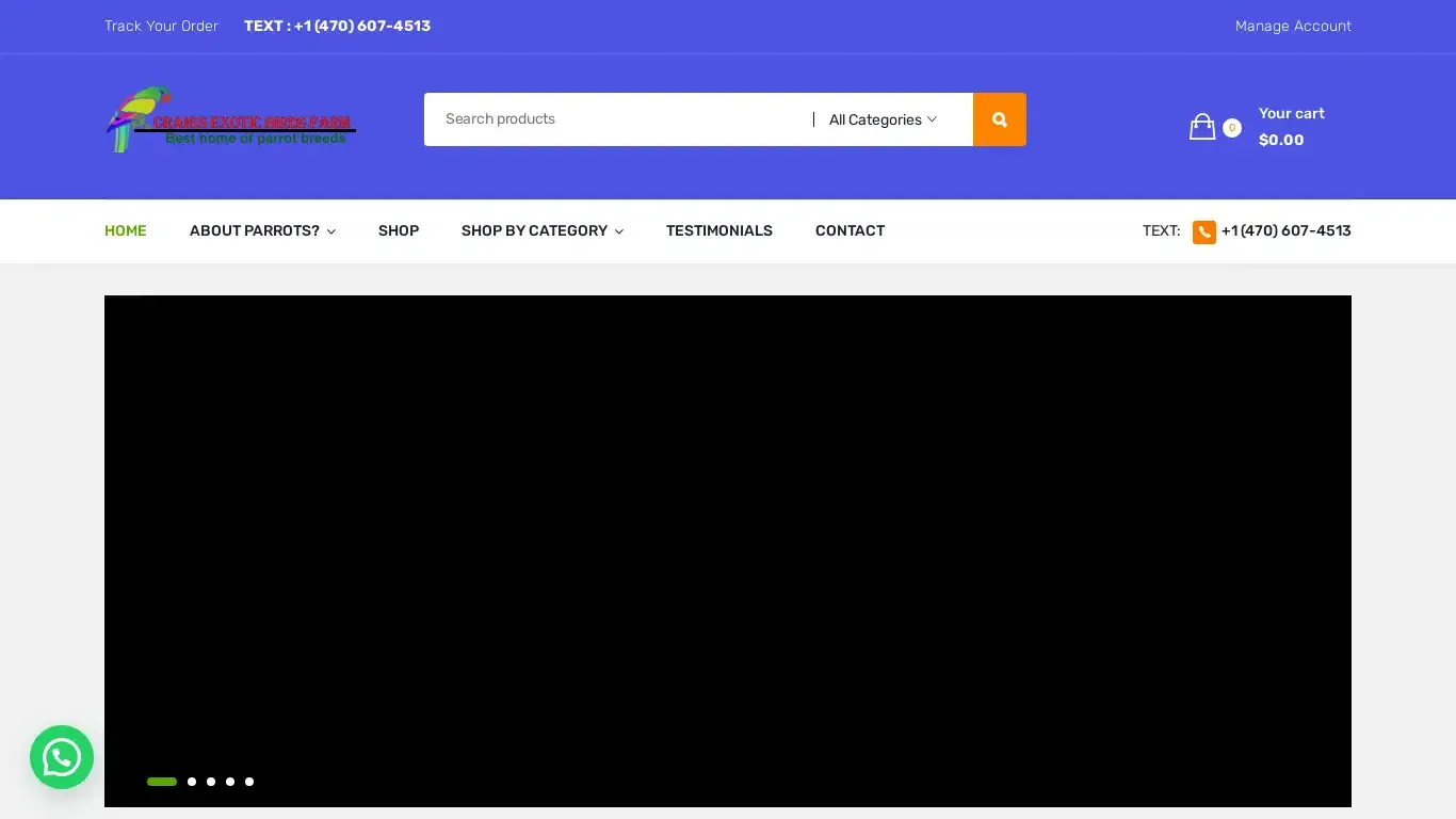 is craigsexoticbirdsfarm.com legit? screenshot