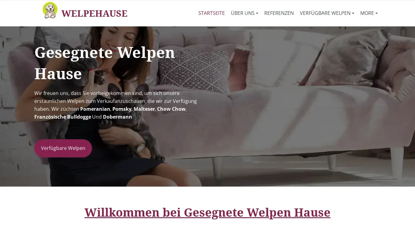 is gesegnetewelpenhause.com legit? screenshot