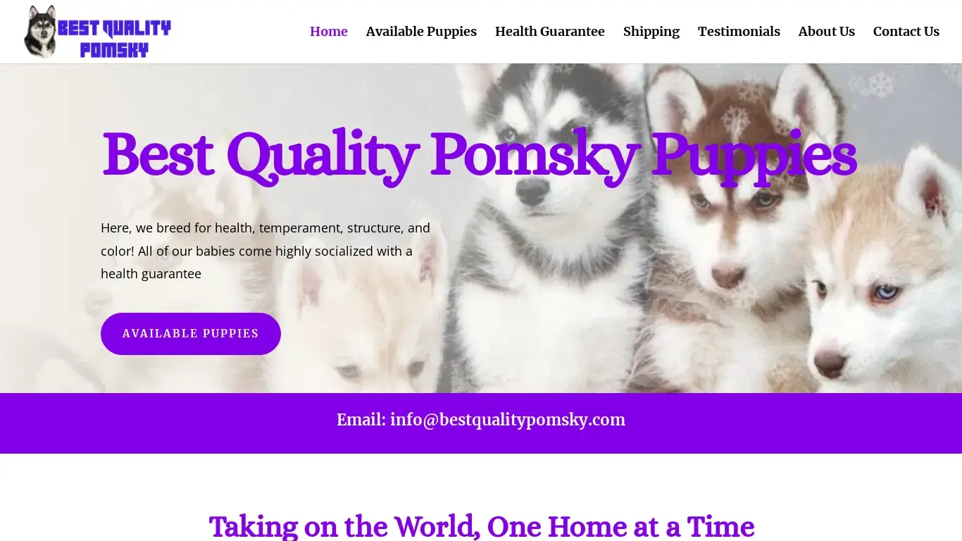 is bestqualitypomsky.com legit? screenshot