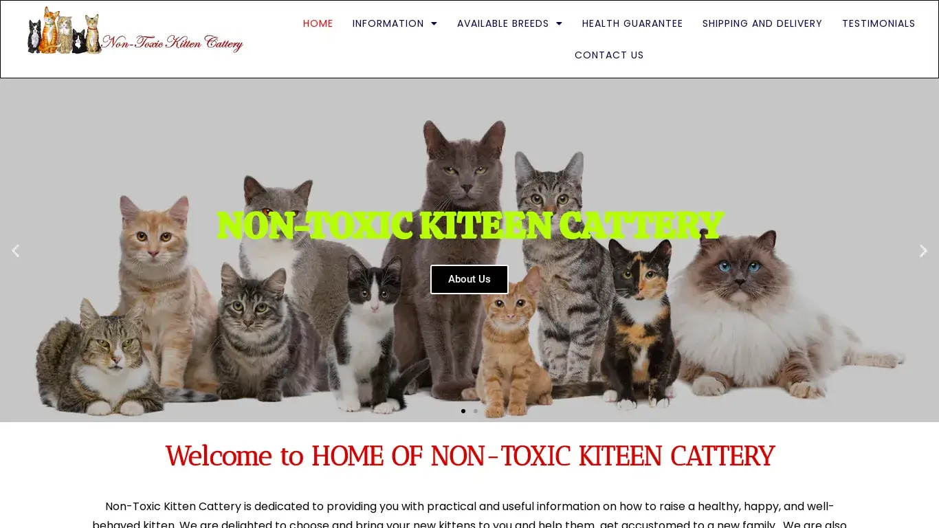 is non-toxickittencattery.com legit? screenshot