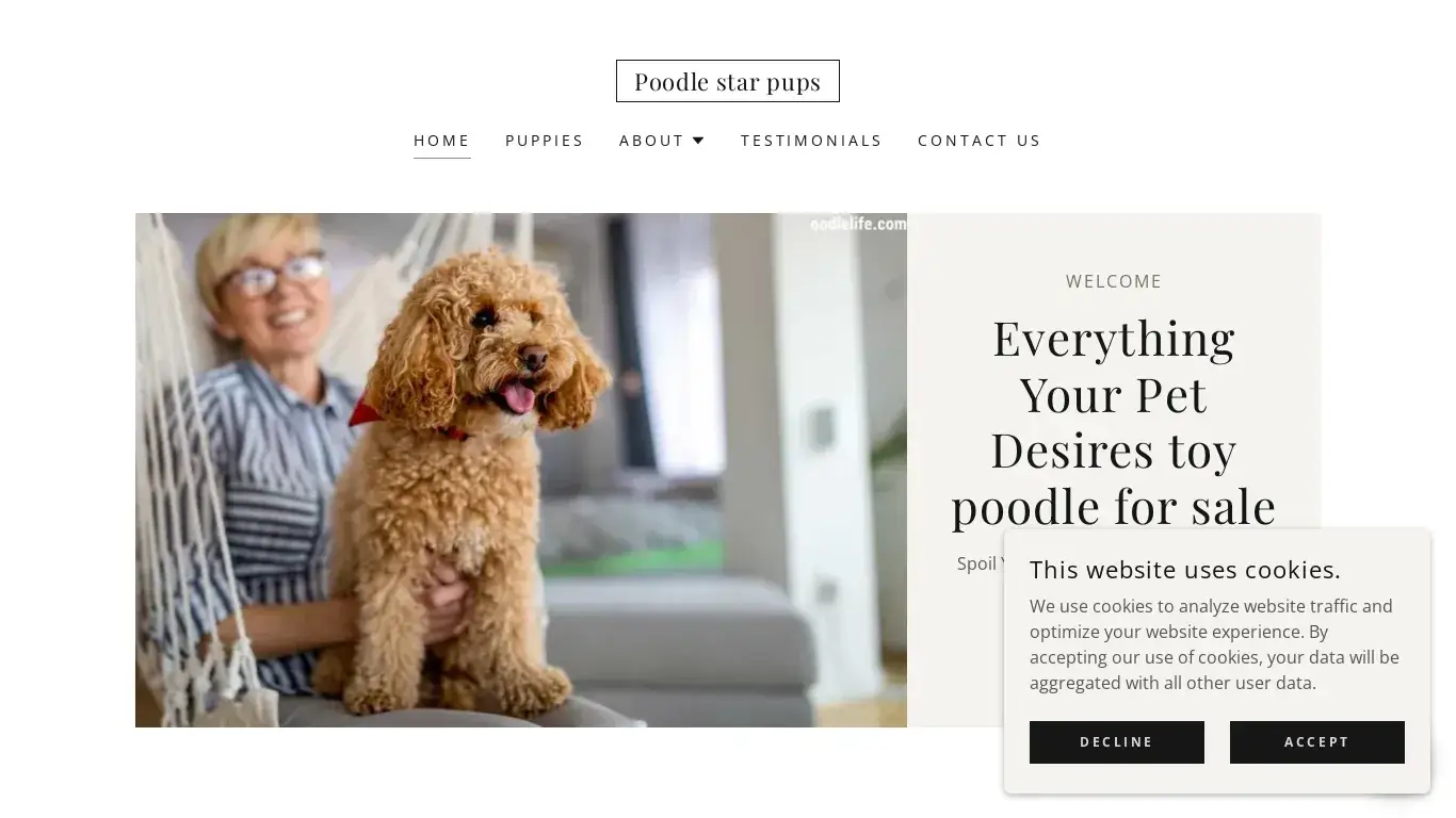 is poodlestarpups.com legit? screenshot