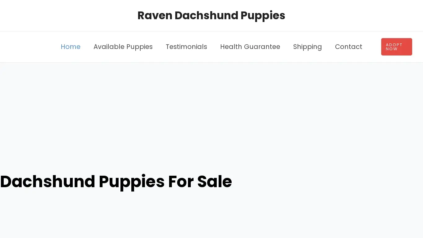 is ravendachshundpuppies.com legit? screenshot