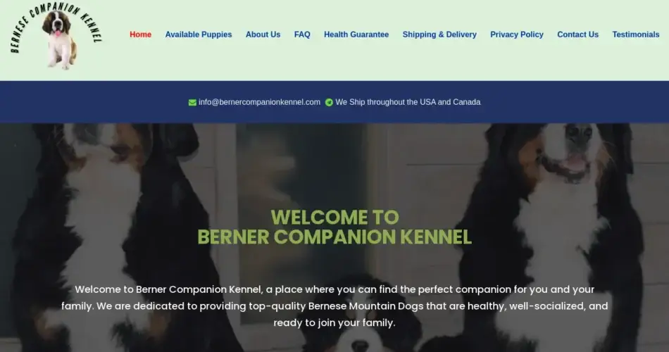 Is Bernercompanionkennel.com legit?