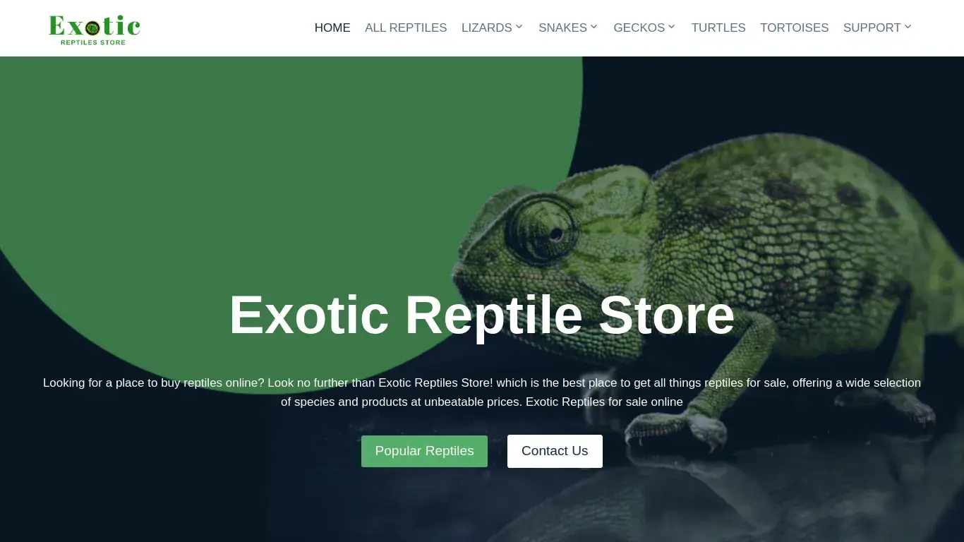 is exoticreptilesstore.com legit? screenshot