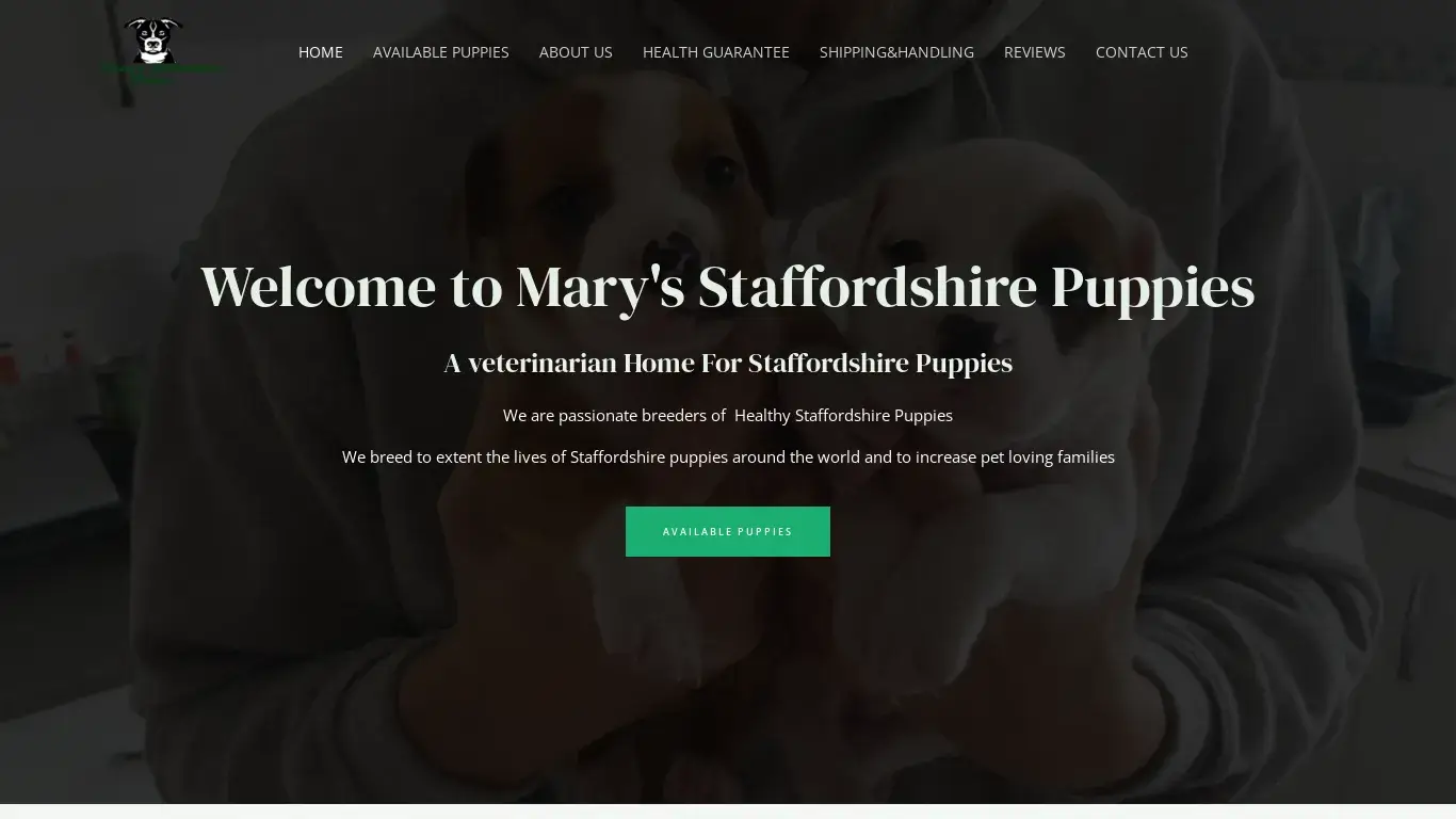 is marystaffordshirepuppies.com legit? screenshot