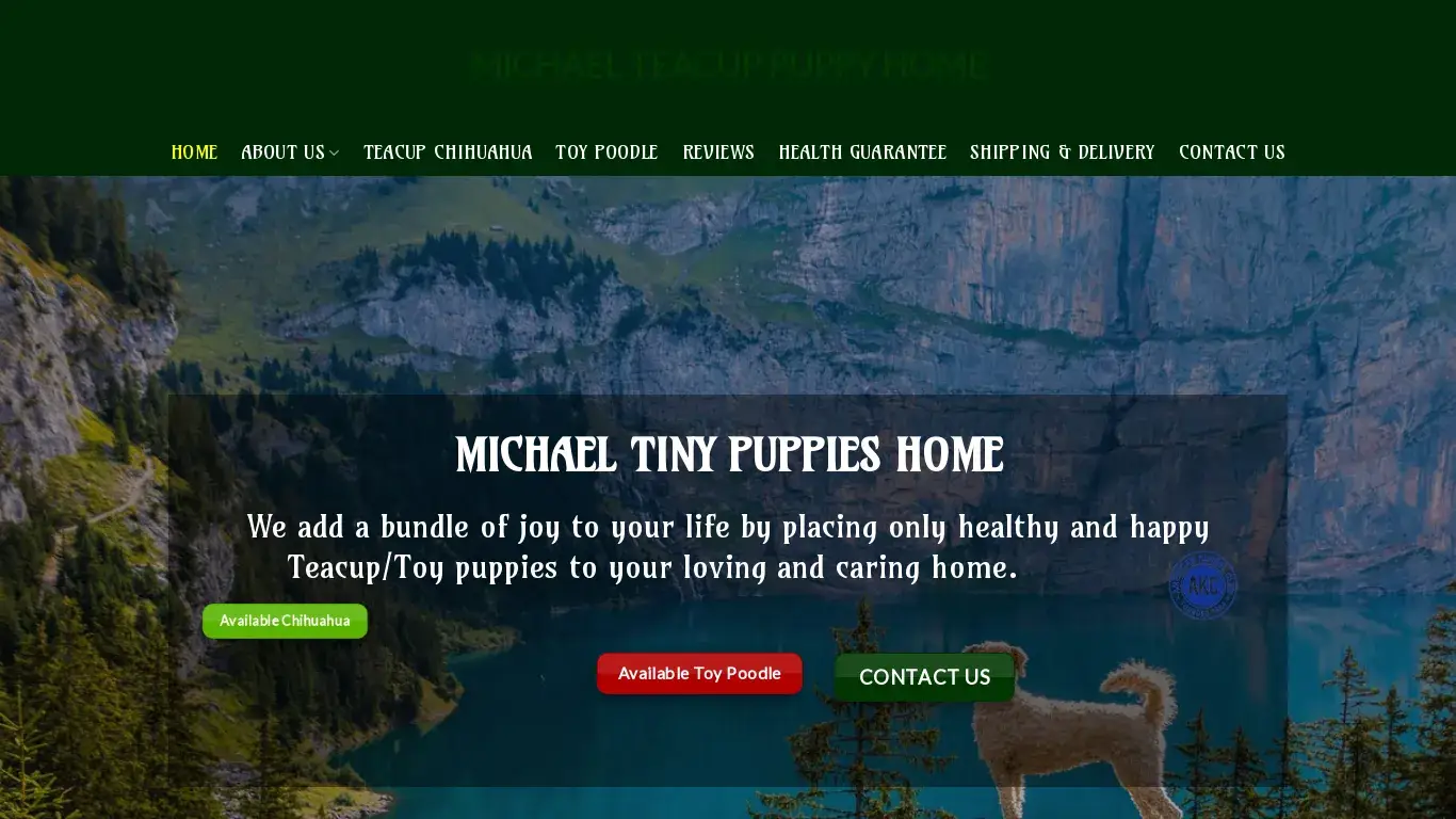 is michaelteacuppuppybreeder.com legit? screenshot