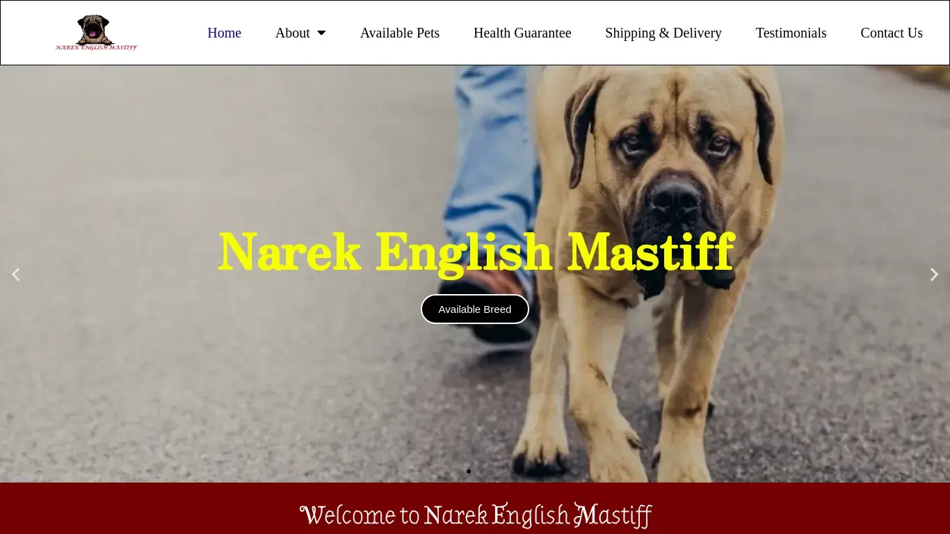 is narekemastiff.com legit? screenshot