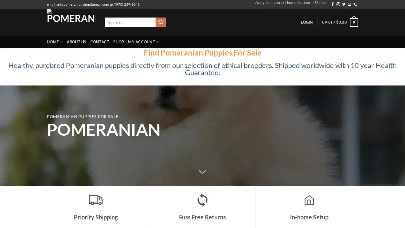 is pomeranianshops.com legit? screenshot