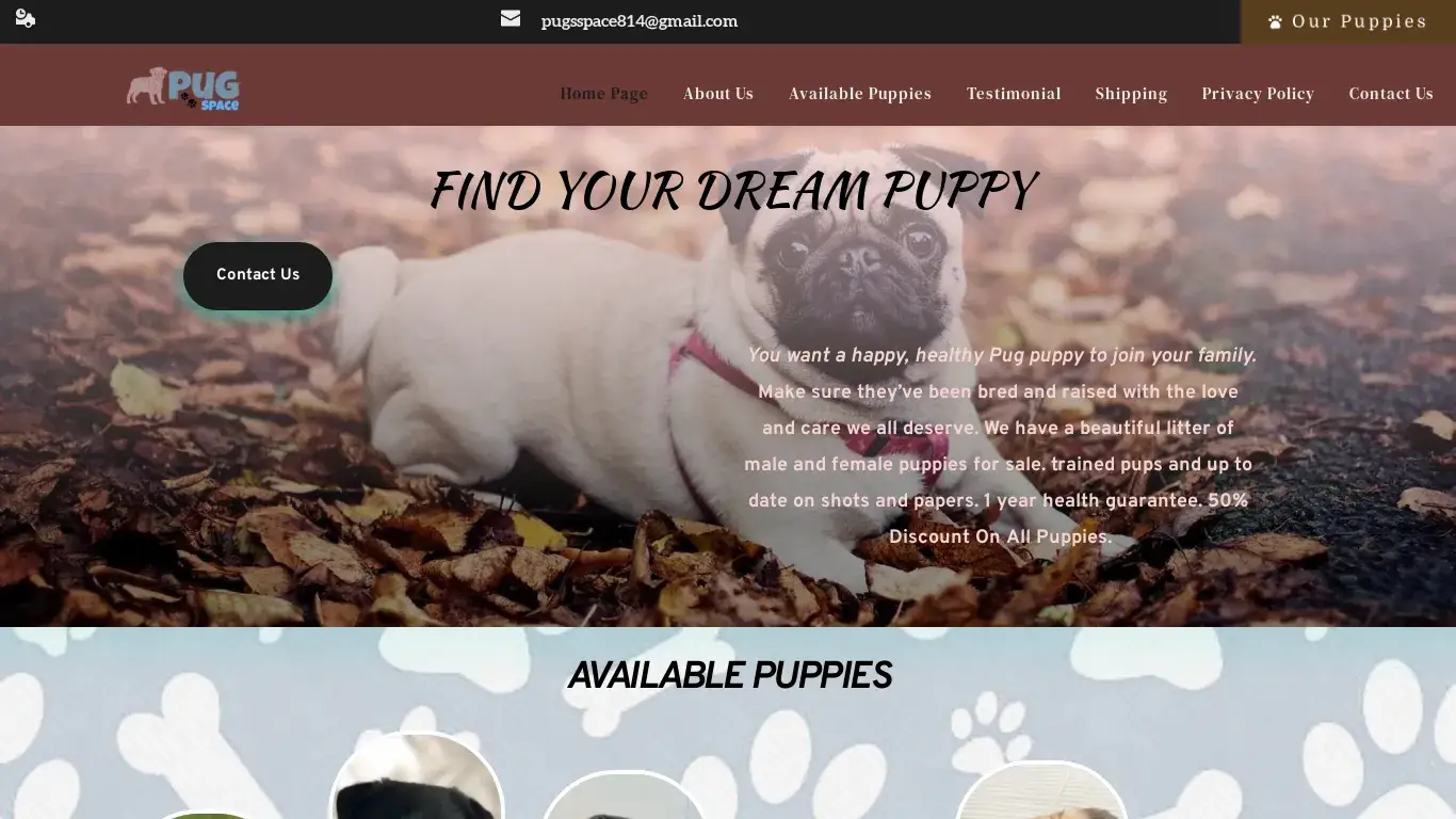 is pugsspace.com legit? screenshot