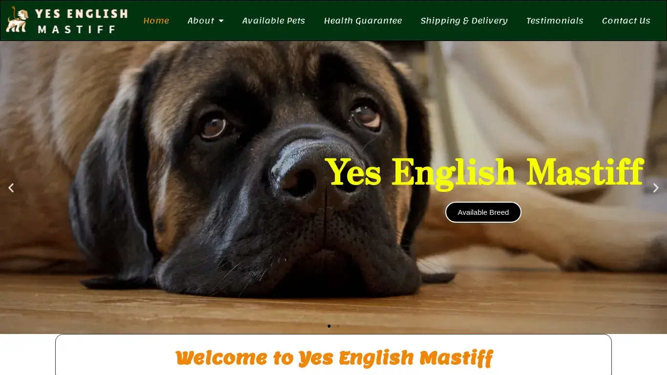 is yesenglishmastiff.com legit? screenshot