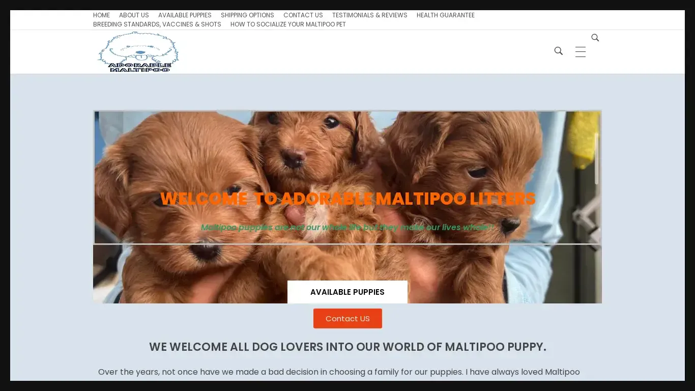 is adorablemaltipoolitters.com legit? screenshot