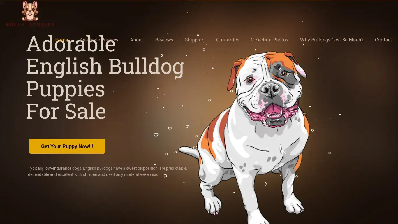 is bullydoggies.com legit? screenshot