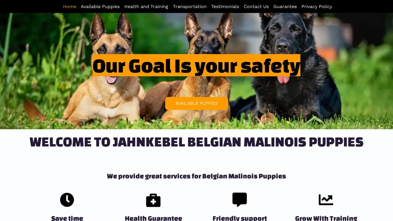 is jahnkebelgianmalinois.com legit? screenshot