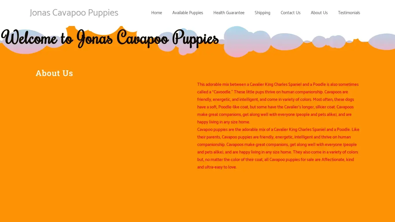 is cocavapoopuppies.com legit? screenshot