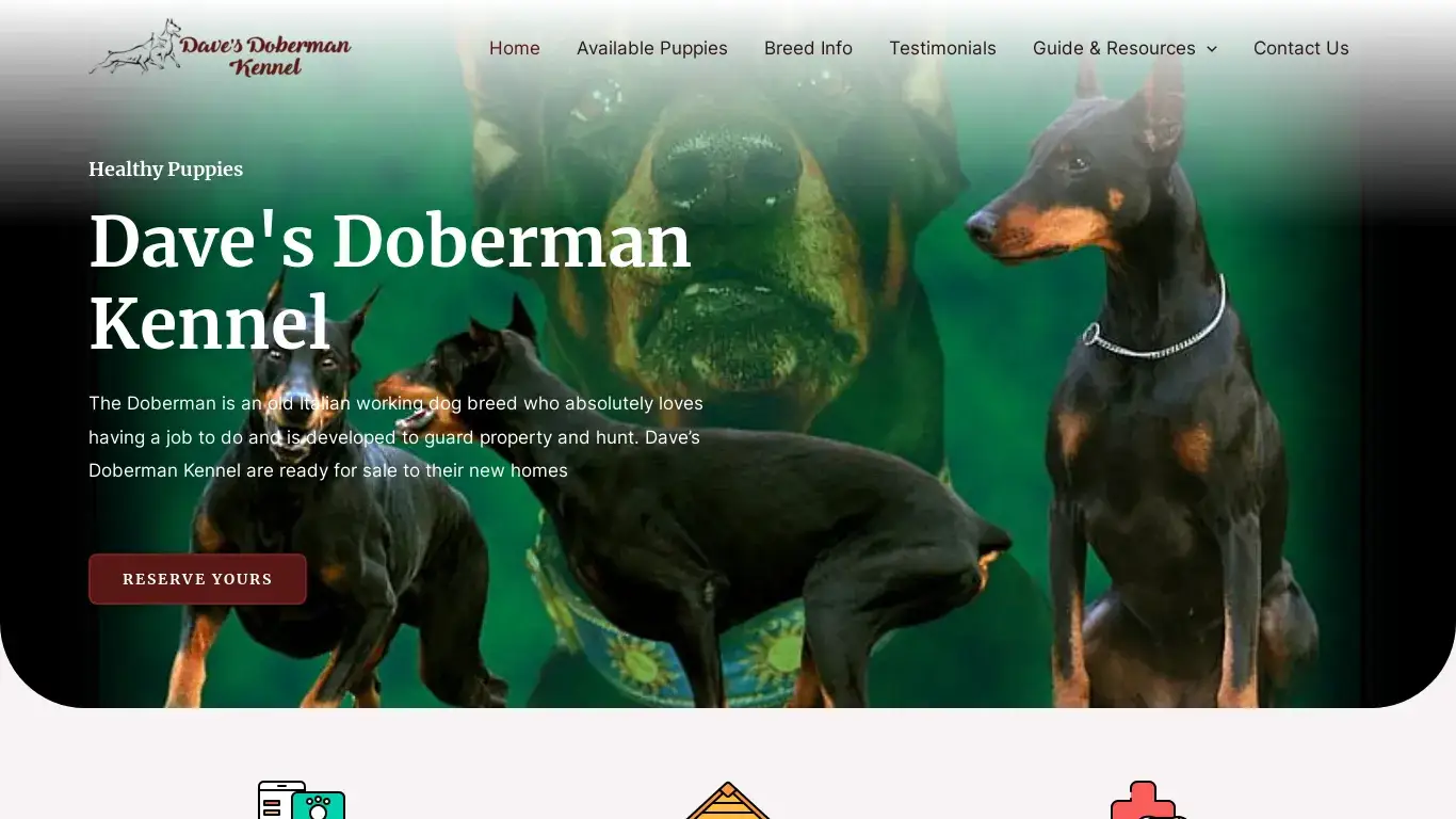 is davesdobermannkennel.com legit? screenshot