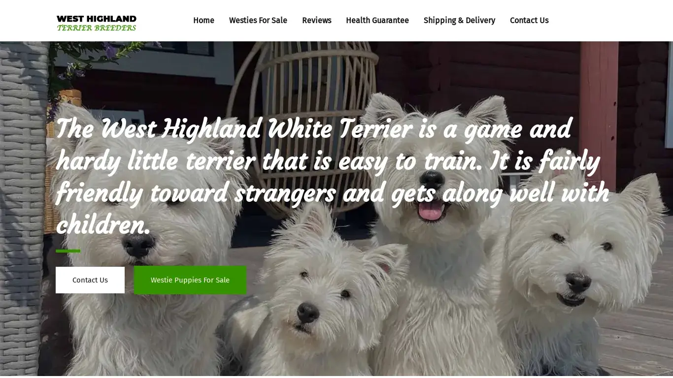 is Home | West Highland Terrier Breeders legit? screenshot