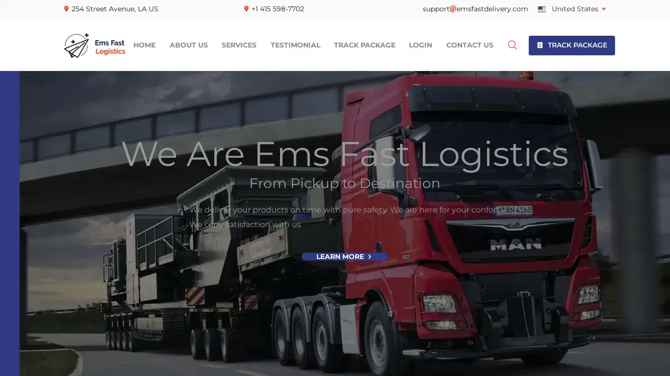 is Ems Fast Logistics - The Way To Ship legit? screenshot