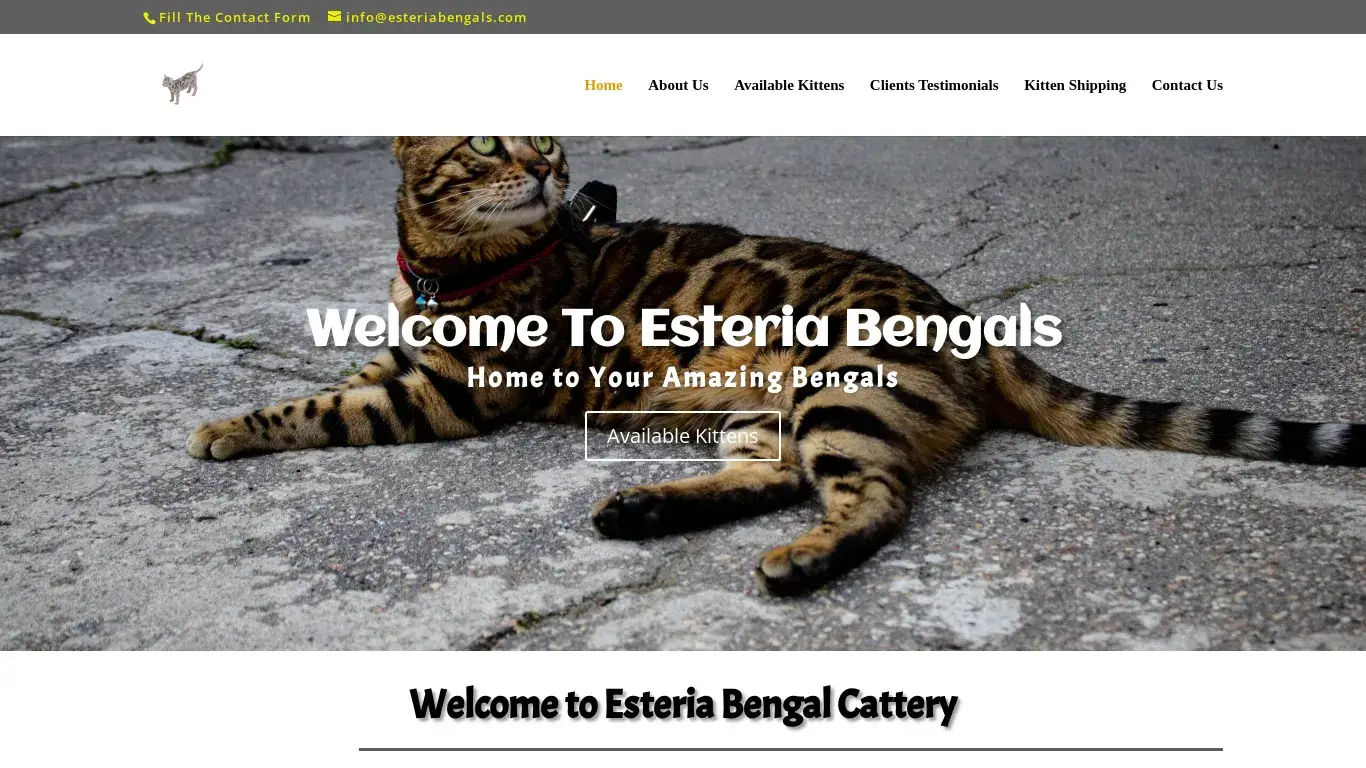 is Welcome to Esteria Bengal | Home to your Amazing Bengals legit? screenshot