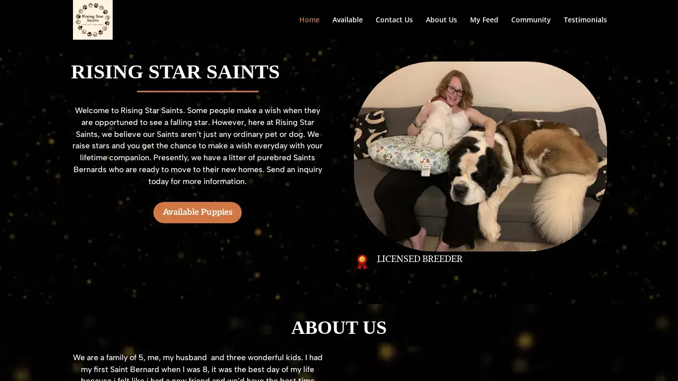 is Rising Star Saint | Purebred Saint Bernard Puppies For Sale legit? screenshot
