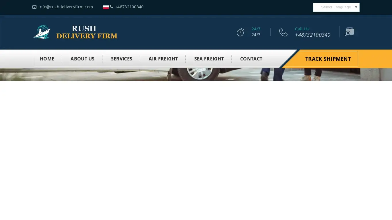 is Rush Delivery Firm  Company – Shipping and Logistics legit? screenshot