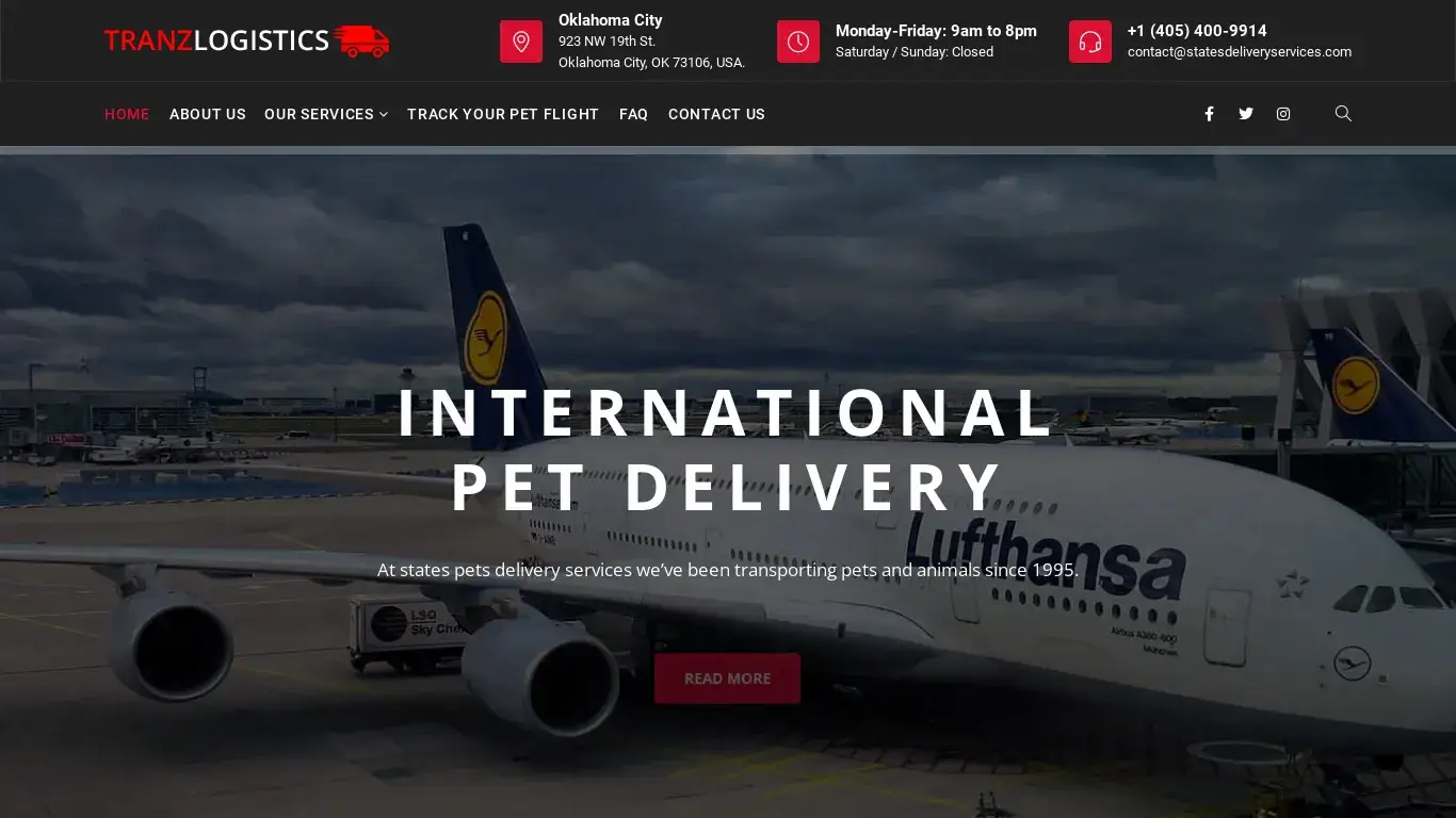 is States Pets Delivery Services – International & Domestic Pet Transportation legit? screenshot
