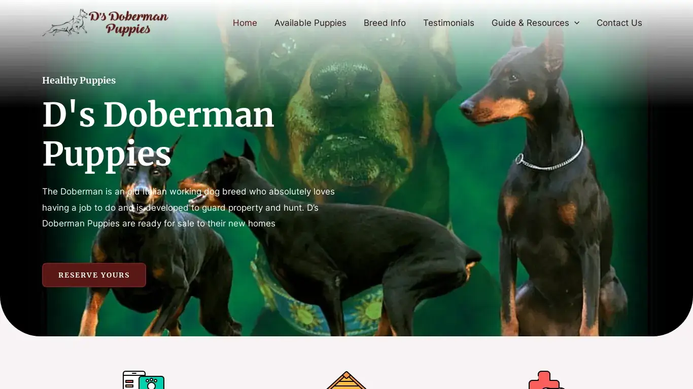 is D's Doberman Puppies – Home of Amazing Puppies For Sale legit? screenshot