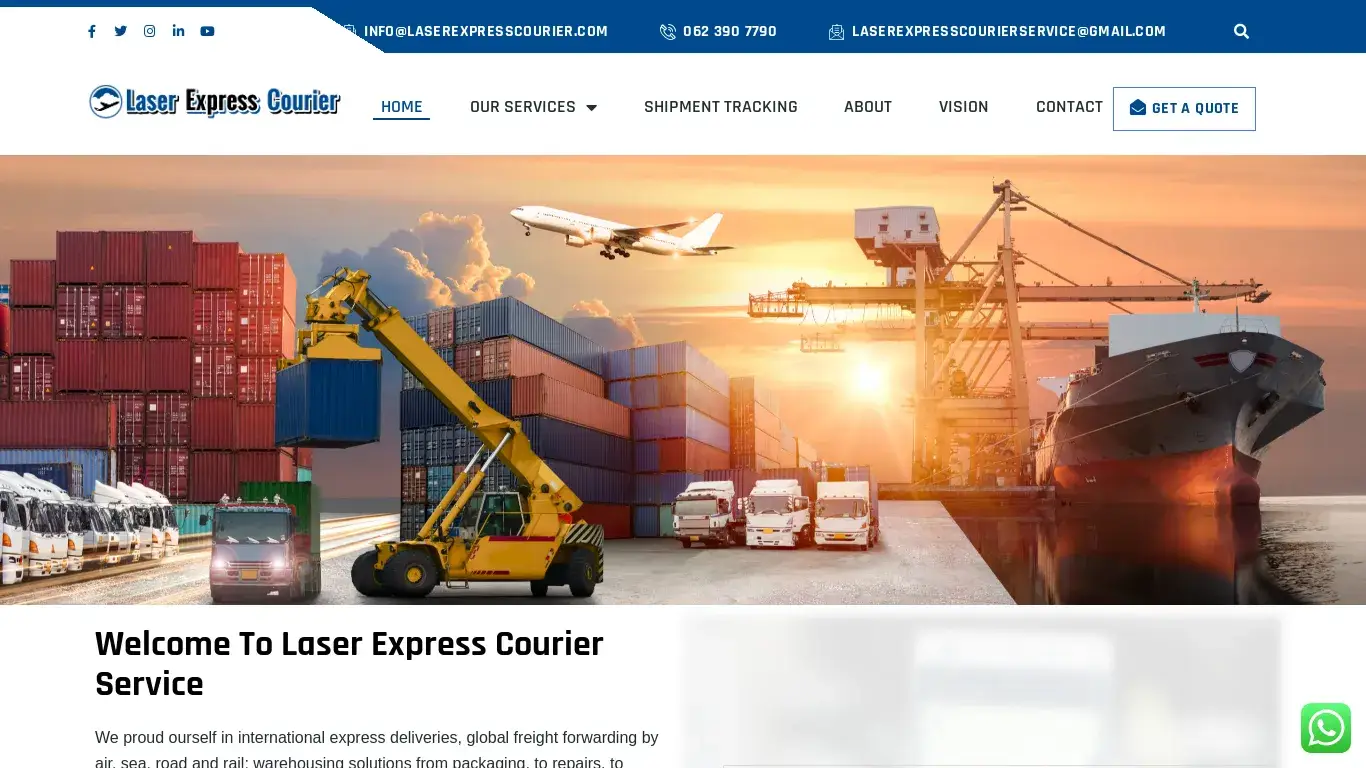 is Laser Express Courier Service – Laser Express Courier Service legit? screenshot
