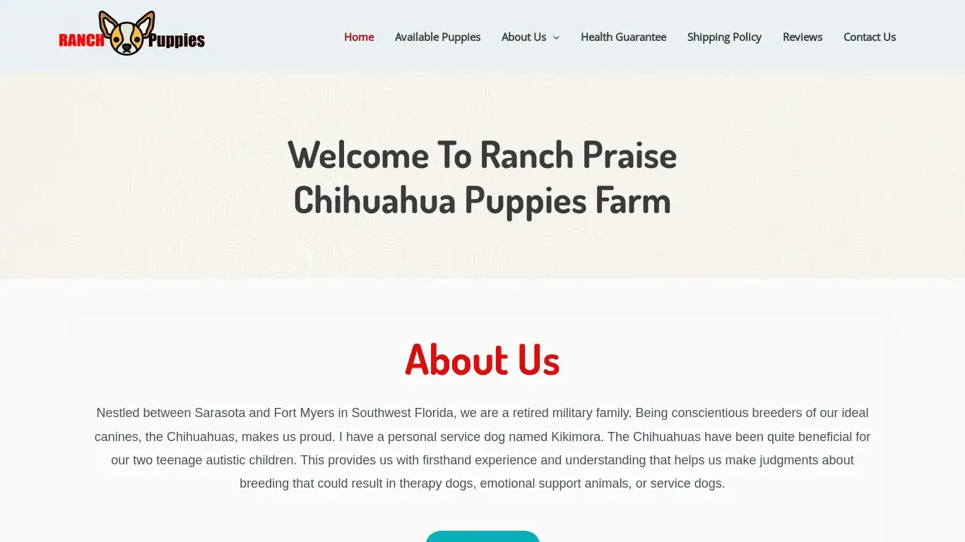 is Ranch Praise Puppies – We provide healthy, purebred AKC-certified Chihuahua Puppies For Sale. legit? screenshot