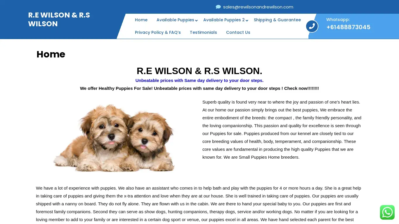 is R.E WILSON & R.S WILSON legit? screenshot
