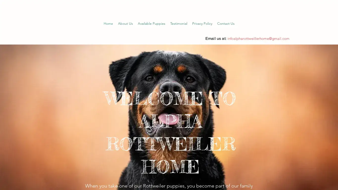 is Home | Alpha Rottweiler Hom legit? screenshot