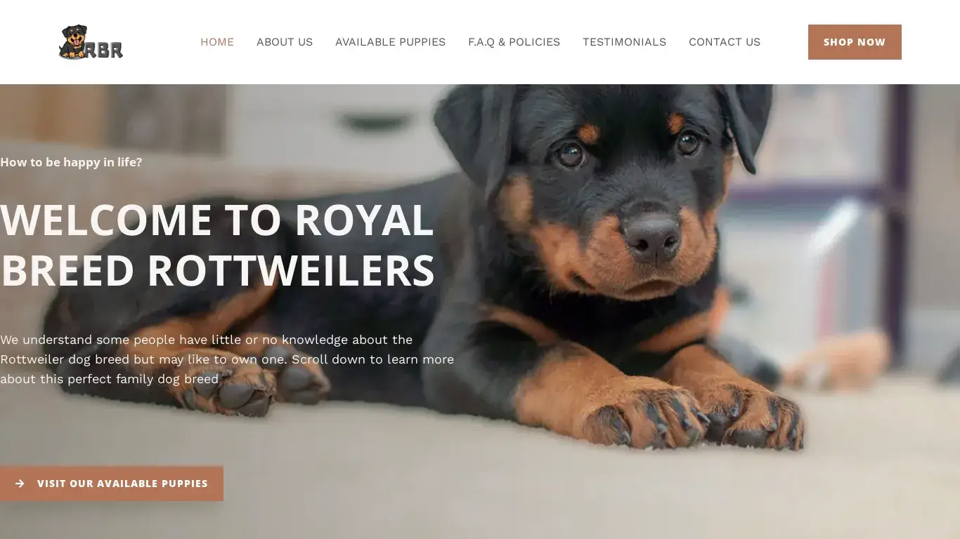 is Royal Breed Rottweilers – Licensed Rottweiler Breeders legit? screenshot