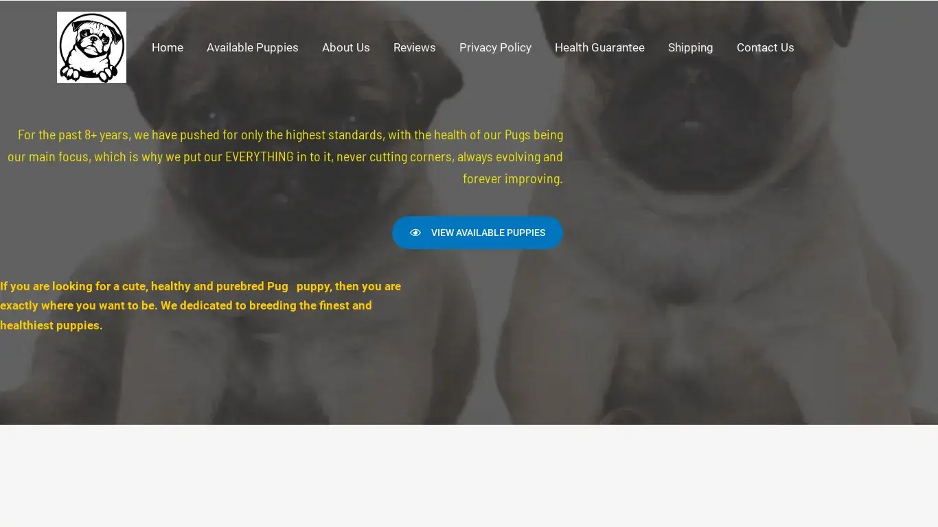 is Villa Paradise Pug Home – Pug Puppies  for sale legit? screenshot