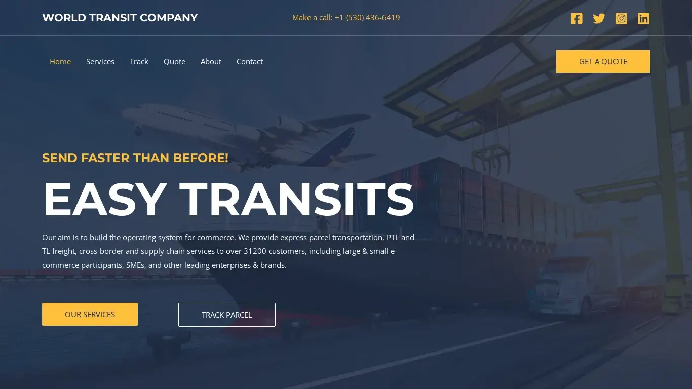 is World Transit Company – Best Shipping Services legit? screenshot