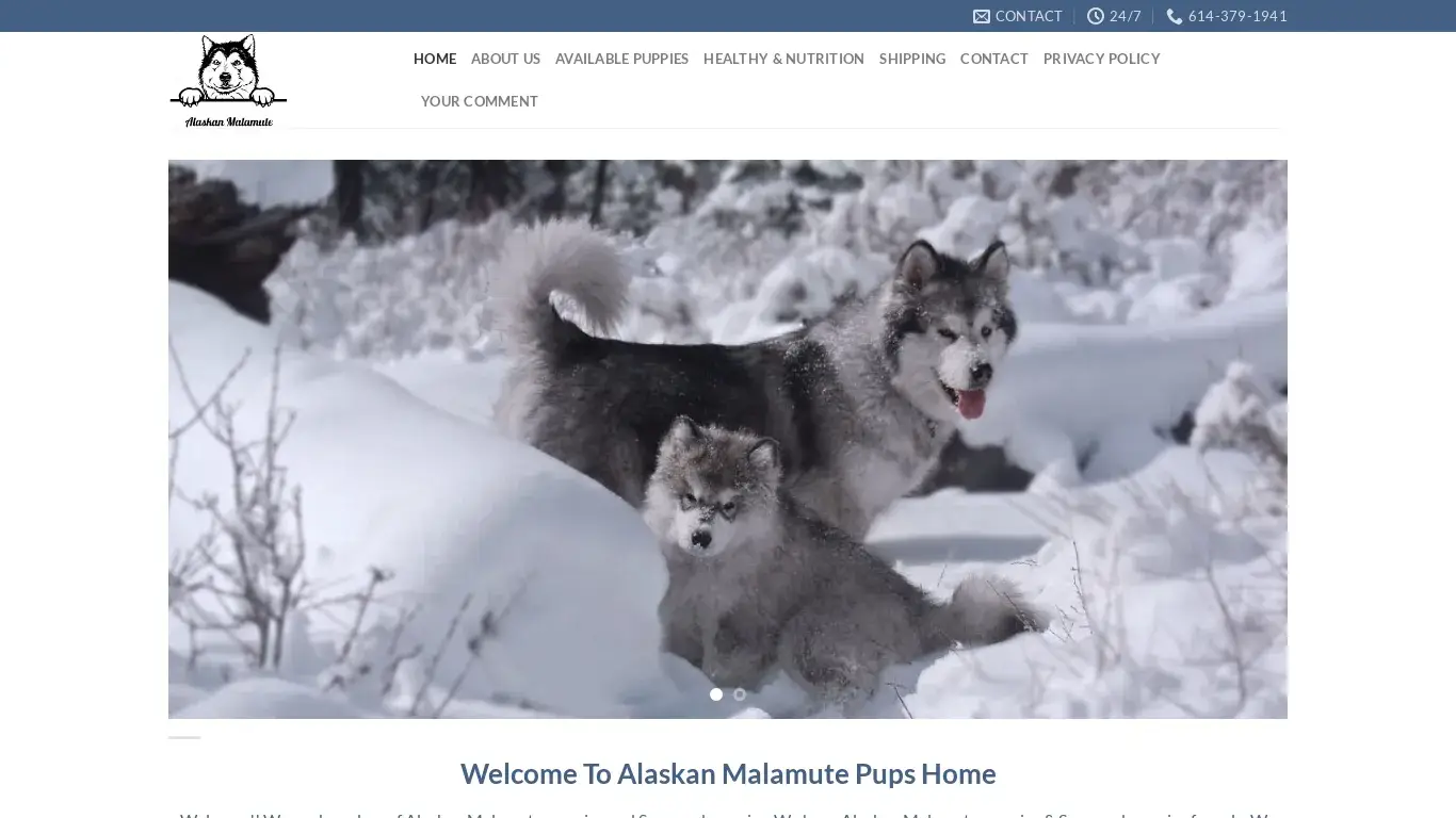 is Home - Alaskan Malamute Pups Home legit? screenshot